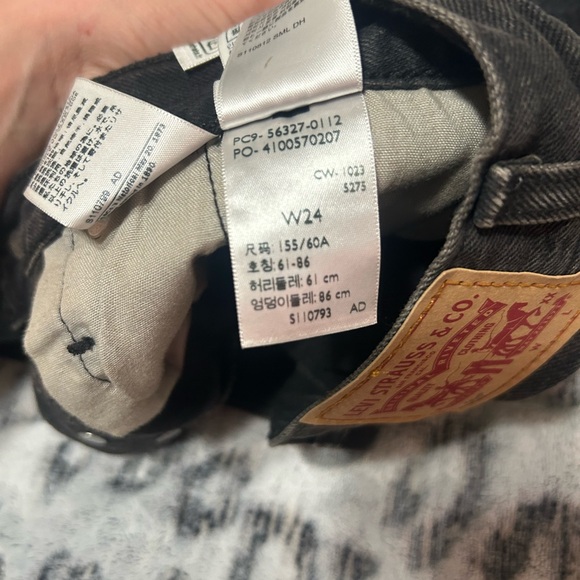 Levi's Women's Black Denim Shorts - Picture 3 of 3